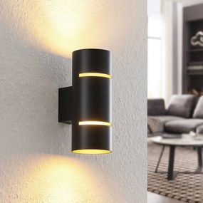 Lindby Deora applique LED rotonda, nero-rame