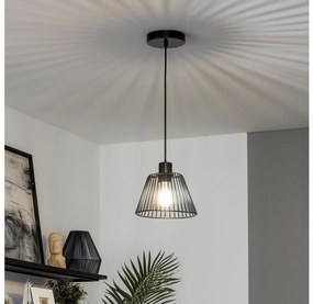 Brilagi - Lampadario LED a sospensione su cavo CERIA WIRE 1xE27/40W/230V Ø 21 cm nero