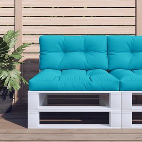 Cuscini Per Pallet 2 Pz Turchese İn Tessuto /