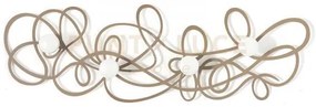 Appendiabiti da muro di design doodle beige