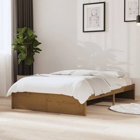 Giroletto Senza Materaso Ambra İn Legno Massello 120x190 Cm /