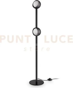 Bloom lampada da terra a led 3000k 11w 1400 lm colore nero h.169,5cm