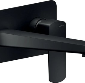 Rubinetto per lavabo Acquaviva nero Opaco NOBILI getto laminare cristallino a canna media
