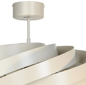 Euluna plafoniera Vento, beige, Ø 60 cm