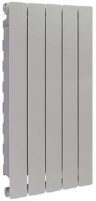 Radiatore acqua calda PRODIGE MODERN in alluminio, 5 elementi, interasse 800 mm, silver