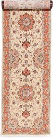 Tabriz Tappeto 90 x 420 Rosa (Iran) Annodato A Mano