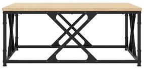 Tavolino da salotto rovere sonoma 70x70x30 cm legno multistrato