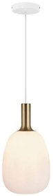 Nordlux - Lampadario a cavo ALTON 1xE27/60W/230V bianco/nero/ottone