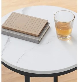 Tavolino d'appoggio SID nero/bianco