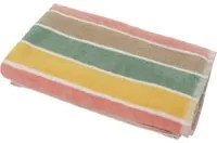 Telo doccia cotone 70x140 cm righe corallo