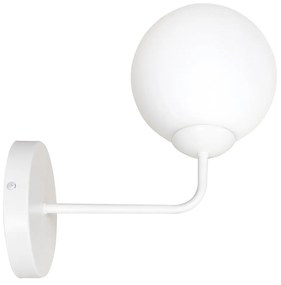 Applique da Parete in Acciaio e Vetro PREGOS K1 Nero/Bianco E14