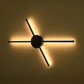 Brilagi - Applique a LED LUGO QUATTRO LED/16W/230V nero