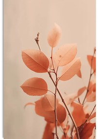 Stampa su tela – Rametti di foglie Peach Fuzz