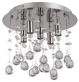 Ideal Lux-Plafoniera LED di cristallo MOONLIGHT 5xG9/3W/230V diametro 26 cm cromo lucido