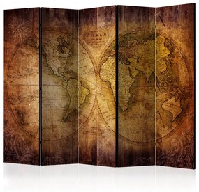 Paravento World on old map II [Room Dividers]