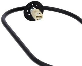 Lampadario a sospensione con filo CORDEL 1xG9/28W/230V nero