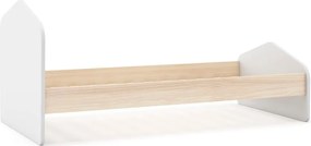 Letto per bambini bianco/naturale in pino 90x190 cm Estefania - Marckeric