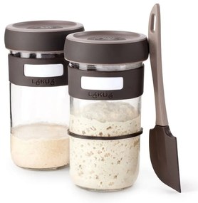 Set per lievito madre con spatola 2 pz 700 ml – Lékué