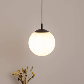 TK Lighting Lampada a sospensione Esme, vetro opalino, 1 luce, Ø 25 cm