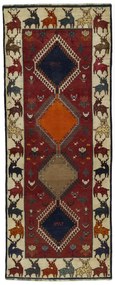 Gabbeh Tappeto persiano 260x100 Rosso (Iran) Annodato A Mano