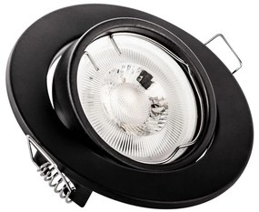 Faretto da incasso 1xGU10/MR16/10W/230V Ø 9 cm nero
