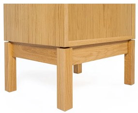 Libreria grigia in rovere 45x185 cm AbbeyWood - Woodman