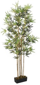 Albero Bambù Artificiale 552 Foglie 120 cm Verde