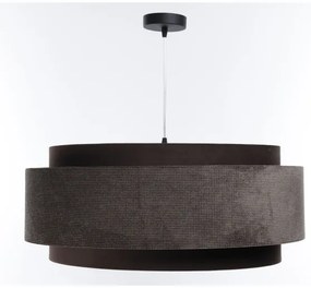 Lampadario a sospensione con filo DOBLO 1xE27/60W/230V marrone/argento d.60 cm
