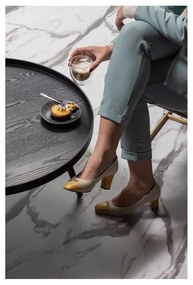 Tavolino nero , Ø 78 cm Mesa - WOOOD