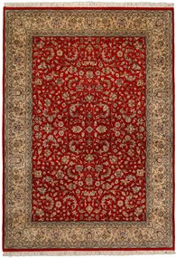 Isfahan Tappeto 240 x 170 Beige (Indian) Annodato A Mano