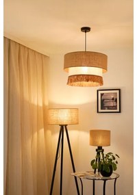 Brilagi - Lampadario a cavo WINNETOU BOHO 1xE27/15W/230V Ø 45 cm marrone/crema