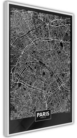 Poster City Map: Paris (Dark)