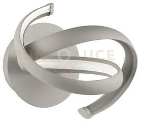 Applique lumen silver led 3000k 500lm 10w dimmerabile h.22cm