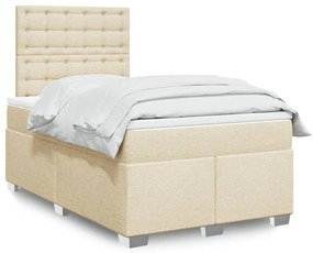 Giroletto A Molle Con Materasso Crema 120x200 Cm İn Tessuto /