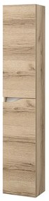 Colonna bagno sospesa 160 cm quercia e bianco Sumya