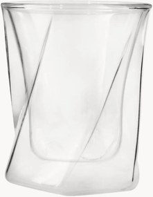 Set di 2 bicchieri da whisky in vetro borosilicato Cristallo