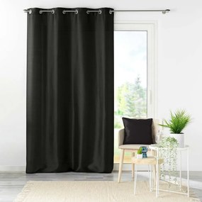 Tenda nera in microsatinato 140x240 cm Shana – douceur d'intérieur
