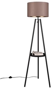 Lampada da terra nera con ripiano (altezza 152 cm) Colette - Trio