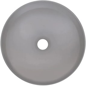 Deante CQS_SU4S - Lavabo da appoggio SILIA diam. 36 cm granito/grigio metallico