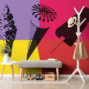 Carta da parati – Estate pop art