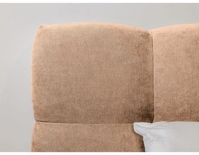 Letto matrimoniale imbottito rosa chiaro rete inclusa 180x200 cm Kumo - Bobochic Paris