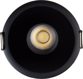 Faro LED da Incasso 15W Nero Ø75mm IP65 CCT UGR19 con driver Philips Colore Bianco Variabile CCT