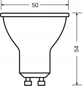 Lampadina LED VALUE PAR16 GU10/4,5W/230V 4000K 36° nero - Osram