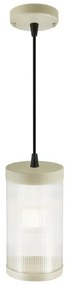 Nordlux - Lampadario da esterno a sospensione con filo COUPAR 1xE27/25W/230V IP33 color crema