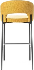 Set 2 Sgabelli 52x50x89 cm in Tessuto Greta Giallo...