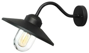 Applique scandinavo da esterno KLAMPENBORG-BK nero IP44 1X E27 ELSTEAD