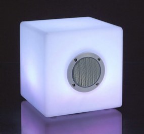 Lampada CUBO a LED con speaker 20&#215;20 cm