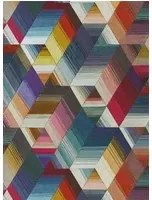 Harlequin Carta da parati Arccos - Cerise/ Neptune/ Teal