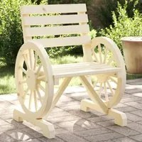 Sedie da Giardino 2 pz 58x58x78,5 cm in Legno Massello di Abete 365101