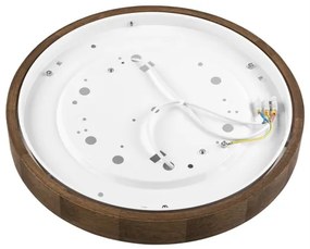 Brilagi - Lampada LED da soffitto CARVALHO SLIM 2xE27/60W/230V noce 37 cm